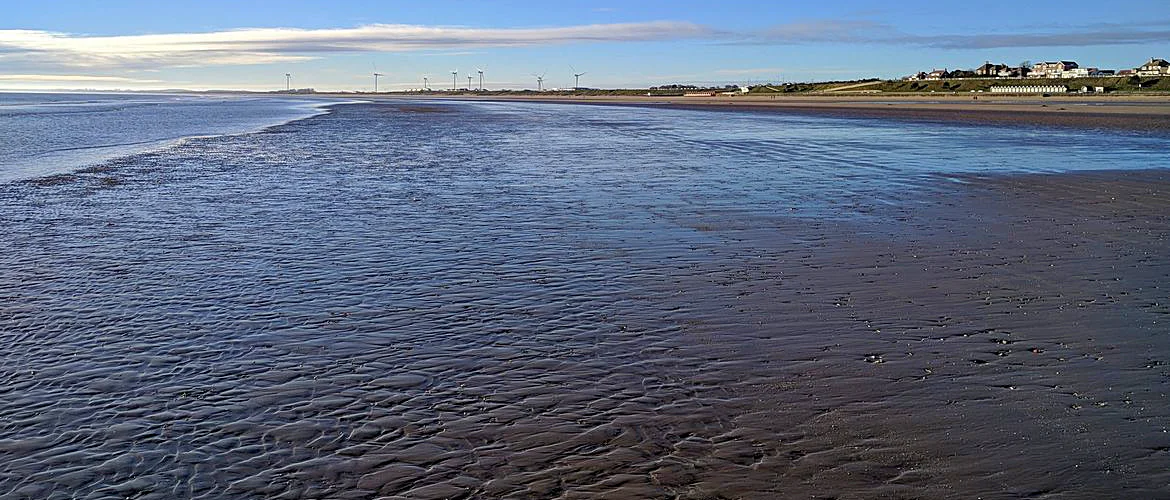 Bridlington South beach looking south