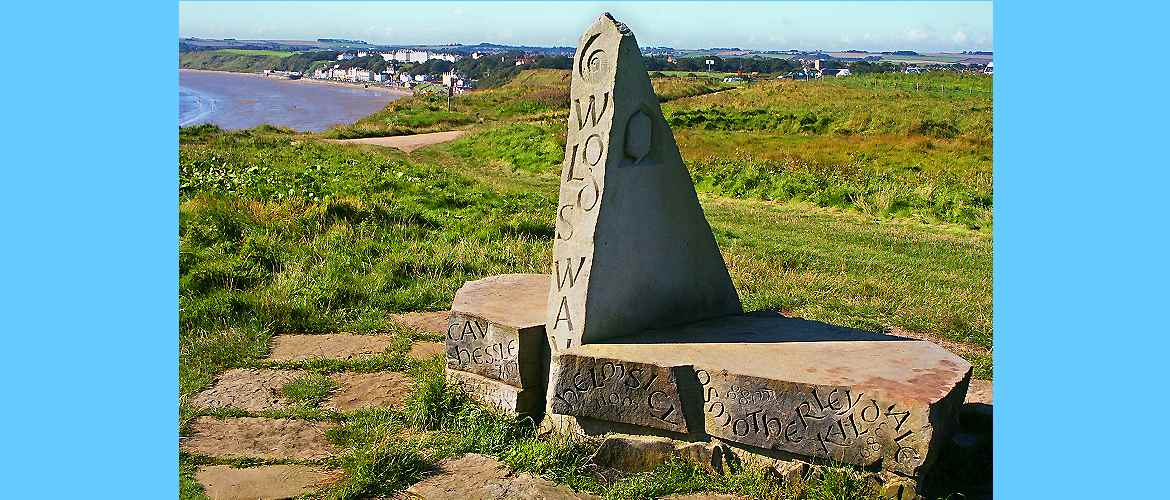 Filey where the Wolds Way joins the Cleveland Way