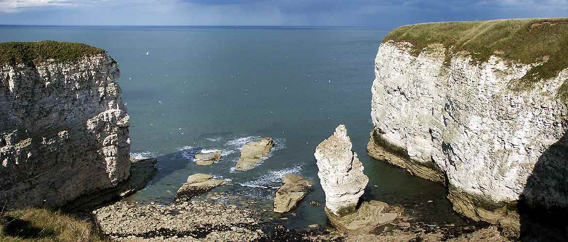 Flamborough head stack near North landing