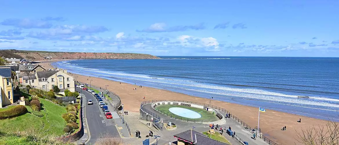 Filey Beach and Brigg from the South